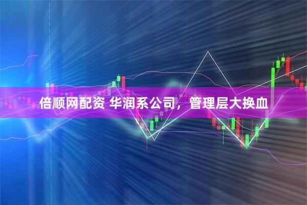 倍顺网配资 华润系公司，管理层大换血