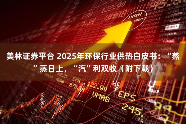美林证券平台 2025年环保行业供热白皮书：“蒸”蒸日上，“汽”利双收（附下载）